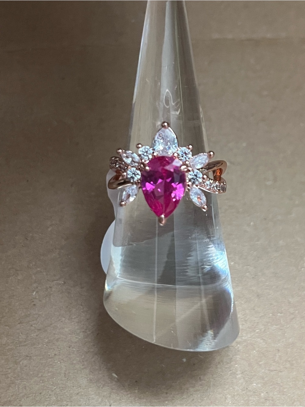 BP Ring - The Spider Ring Unicorn - Size 6 - Rose Gold Plating